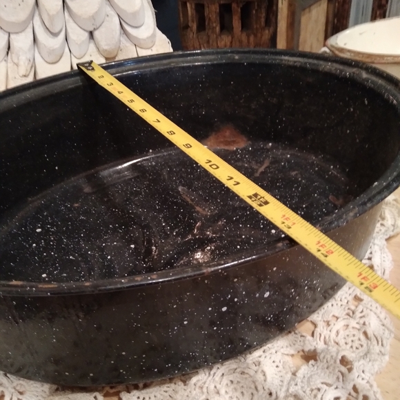 Vintage enamel roaster pan - Picture 4 of 6